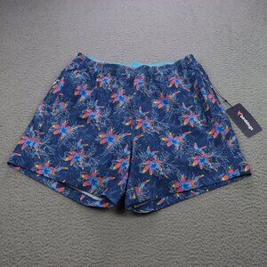 Birddogs Men's Athletic Shorts - Blue Floral